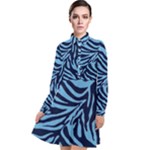 Zebra 3 Long Sleeve Chiffon Shirt Dress