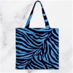 Zebra 3 Zipper Grocery Tote Bag