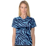 Zebra 3 V-Neck Sport Mesh Tee