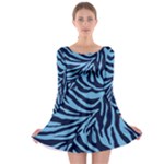 Zebra 3 Long Sleeve Skater Dress