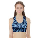 Zebra 3 Sports Bra with Border