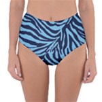 Zebra 3 Reversible High-Waist Bikini Bottoms