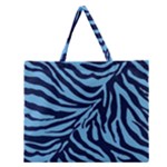 Zebra 3 Zipper Large Tote Bag