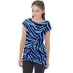 Zebra 3 Cap Sleeve High Low Top