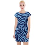 Zebra 3 Cap Sleeve Bodycon Dress