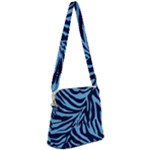 Zebra 3 Zipper Messenger Bag