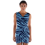 Zebra 3 Wrap Front Bodycon Dress