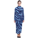 Zebra 3 Turtleneck Maxi Dress