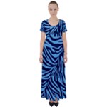 Zebra 3 High Waist Short Sleeve Maxi Dress