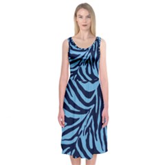 Zebra 3 Midi Sleeveless Dress from ArtsNow.com