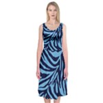 Zebra 3 Midi Sleeveless Dress