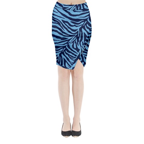 Zebra 3 Midi Wrap Pencil Skirt from ArtsNow.com