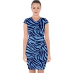 Zebra 3 Capsleeve Drawstring Dress 