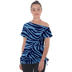 Off Shoulder Tie-Up T-Shirt 