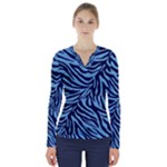 Zebra 3 V-Neck Long Sleeve Top