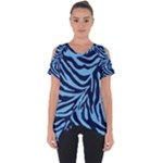 Zebra 3 Cut Out Side Drop Tee