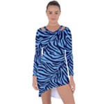 Zebra 3 Asymmetric Cut-Out Shift Dress