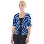 Zebra 3 Cropped Button Cardigan