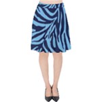 Zebra 3 Velvet High Waist Skirt