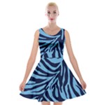 Zebra 3 Velvet Skater Dress