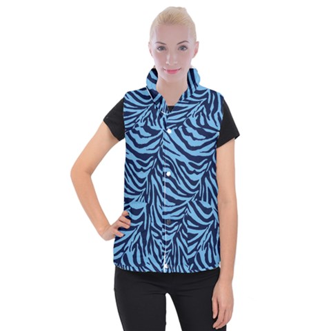 Zebra 3 Women s Button Up Vest from ArtsNow.com