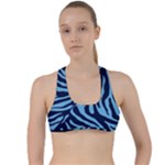 Zebra 3 Criss Cross Racerback Sports Bra