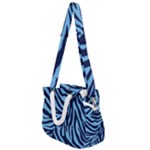 Zebra 3 Rope Handles Shoulder Strap Bag