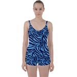 Zebra 3 Tie Front Two Piece Tankini