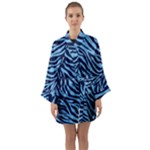 Zebra 3 Long Sleeve Satin Kimono