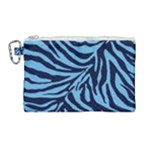 Zebra 3 Canvas Cosmetic Bag (Large)