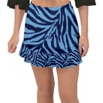 Zebra 3 Fishtail Mini Chiffon Skirt