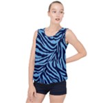 Zebra 3 Bubble Hem Chiffon Tank Top