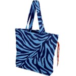 Zebra 3 Drawstring Tote Bag