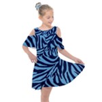 Zebra 3 Kids  Shoulder Cutout Chiffon Dress