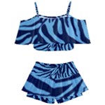 Zebra 3 Kids  Off Shoulder Skirt Bikini