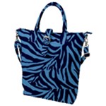 Zebra 3 Buckle Top Tote Bag