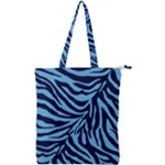 Zebra 3 Double Zip Up Tote Bag