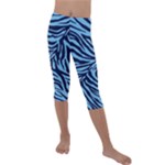 Zebra 3 Kids  Lightweight Velour Capri Leggings 