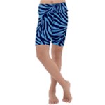 Zebra 3 Kids  Lightweight Velour Cropped Yoga Leggings