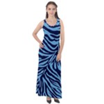 Zebra 3 Sleeveless Velour Maxi Dress