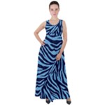 Zebra 3 Empire Waist Velour Maxi Dress