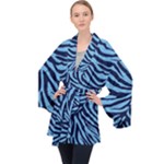 Zebra 3 Long Sleeve Velvet Kimono 