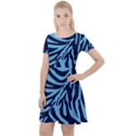 Zebra 3 Cap Sleeve Velour Dress 