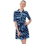 Zebra 3 Belted Shirt Dress