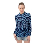 Zebra 3 Long Sleeve Chiffon Shirt