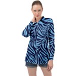 Zebra 3 Long Sleeve Satin Shirt