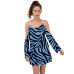 Zebra 3 Kimono Sleeves Boho Dress