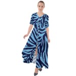 Zebra 3 Waist Tie Boho Maxi Dress