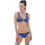 Zebra 3 Ring Detail Crop Bikini Set