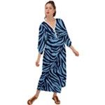 Zebra 3 Grecian Style  Maxi Dress